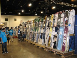 Expo snowboard wall