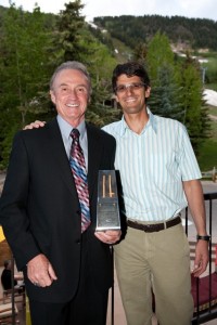 Alan Burnham and Mike Kaplan of Aspen Ski Company at the Awards Ceremony