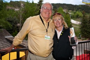 Jerry Petitt and Cindy Dady of Echo Mountain at the Awards Ceremony
