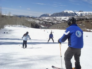 James Colt works as an adaptive instructor after learning how to ski again himself post traumatic brain injury