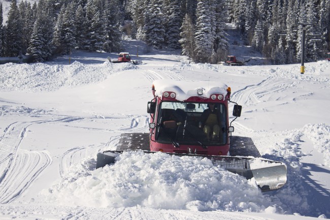 Cats preparing the slopes for Opening Day - Winter Park