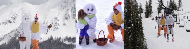A-Basin Easter Bunny Collage