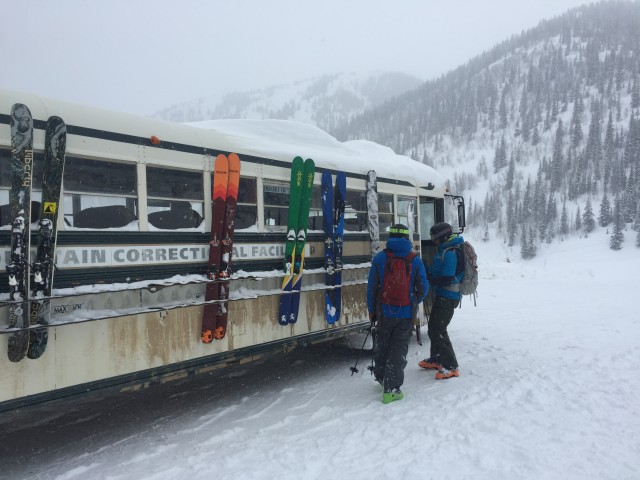 The Silverton Correctional Facility Bus, our transportation for the day.