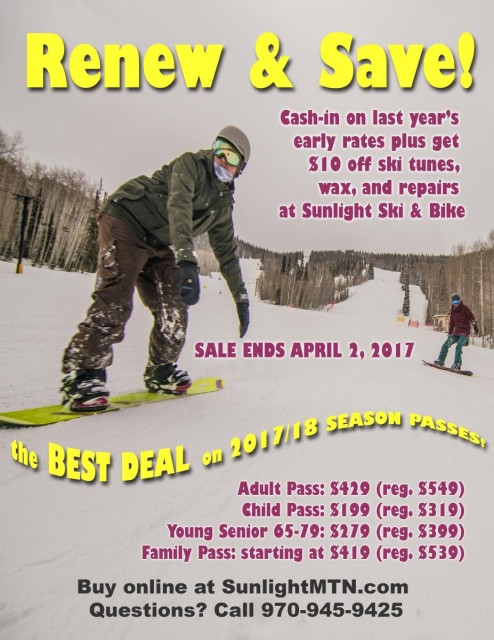 2017.18 season pass renewal