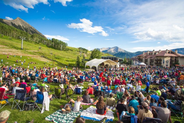 A summer concert at the base of Crested Butte. Photo by Chris Segal.