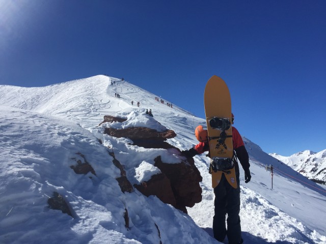 Exhibit D. Surfs up on the Highlands Bowl!