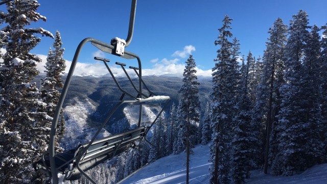 Exhibit H: You might even consider sitting on this chair for another go around with views like this over on Aspen Mountain.