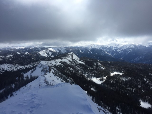 View of the Knife's Ridge from Alberta Peak.