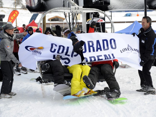 Opening Day 2010 at Loveland Ski Area. Photo by Jack Dempsey.