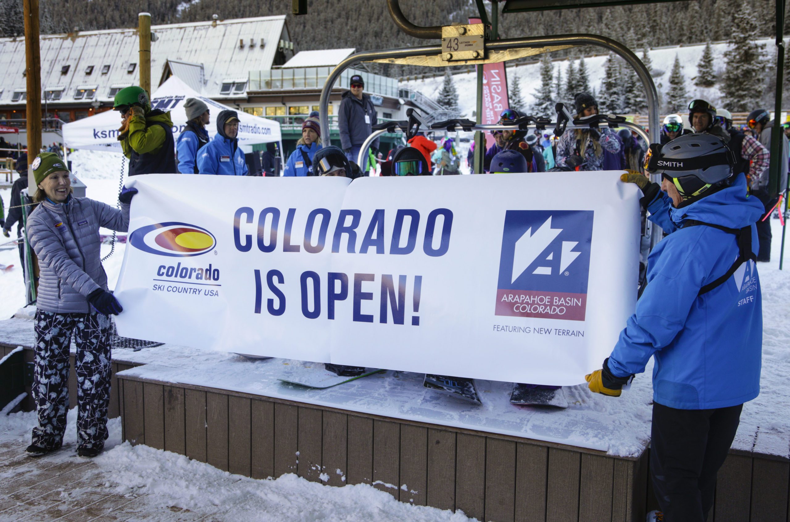 A-Basin Opening Day Banner Colorado Ski Country Jack Dempsey