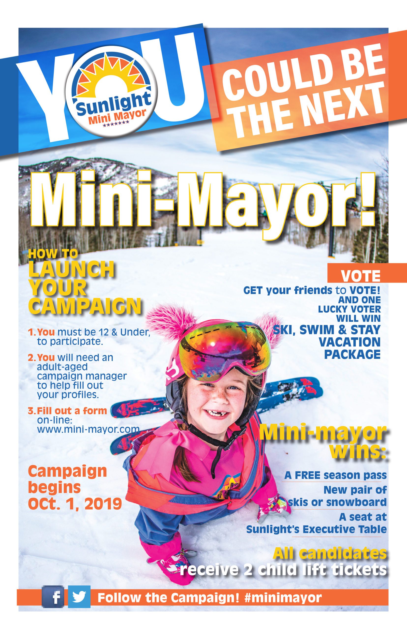 2019 Mini-Mayor Campaign Poster