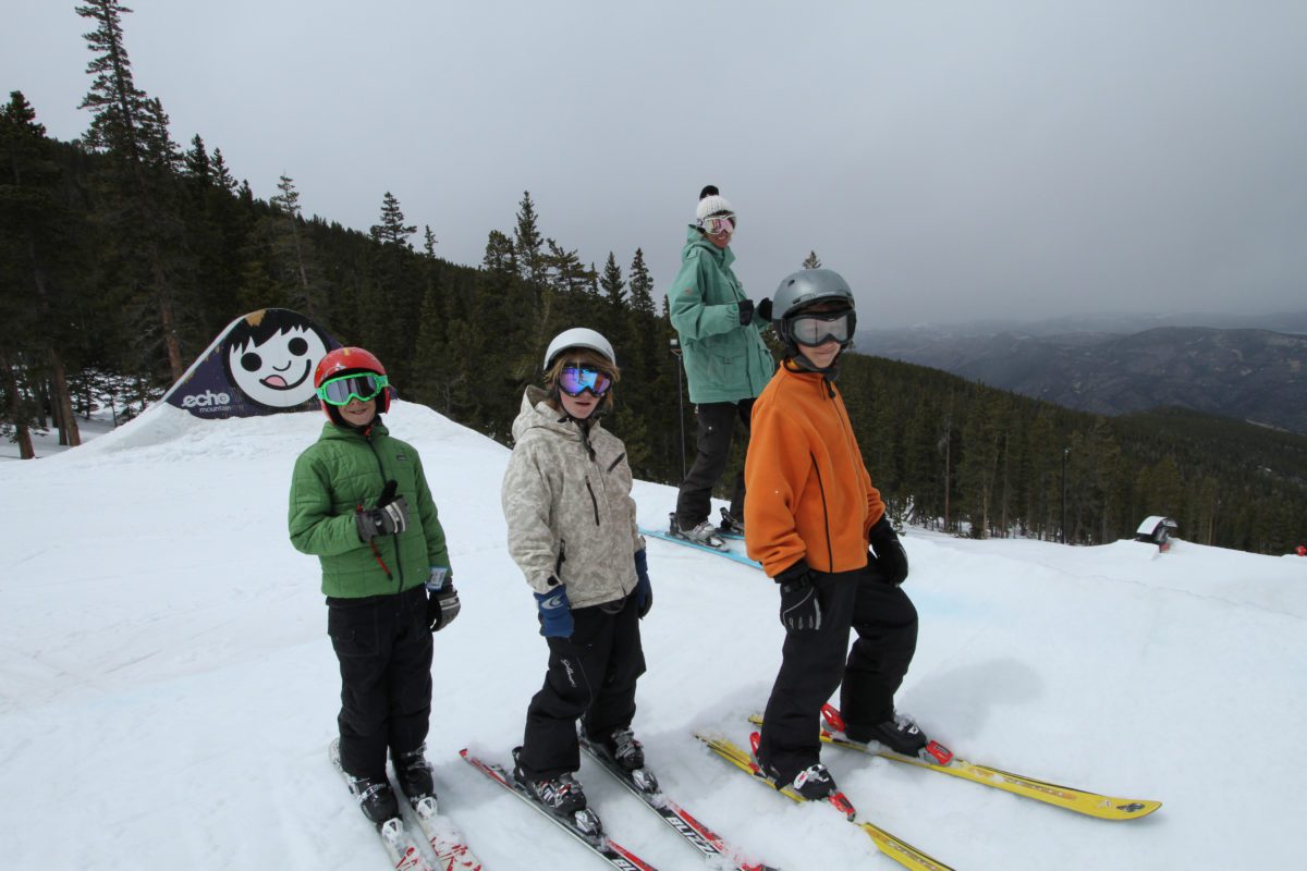 Family Skiing at Echo Mountain